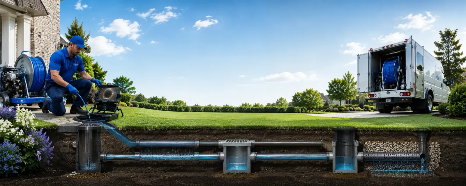 Outdoor drain cleaning information for Riverdale, CA